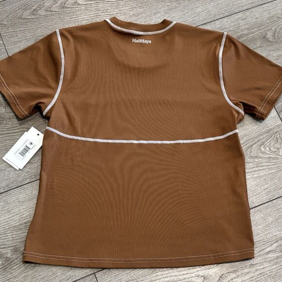 Halfdays Mollie Performance T-Shirt Womens XL Nuthatch Athletic Outdoors NWT - Picture 5 of 5